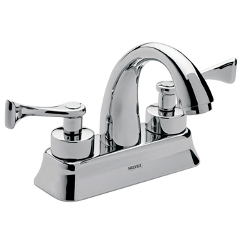 MEZCLADORA PARA LAVABO 4" CON CONTRA REJILLA CROMO HELVEX ALBATROS HM-17